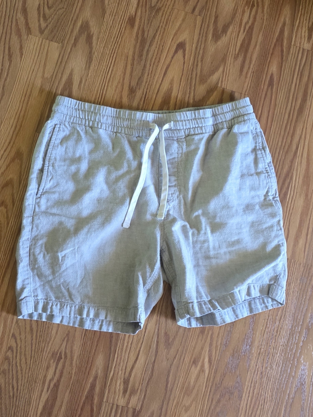 J. Crew, Linen Blend Drawstring Shorts, Size M
